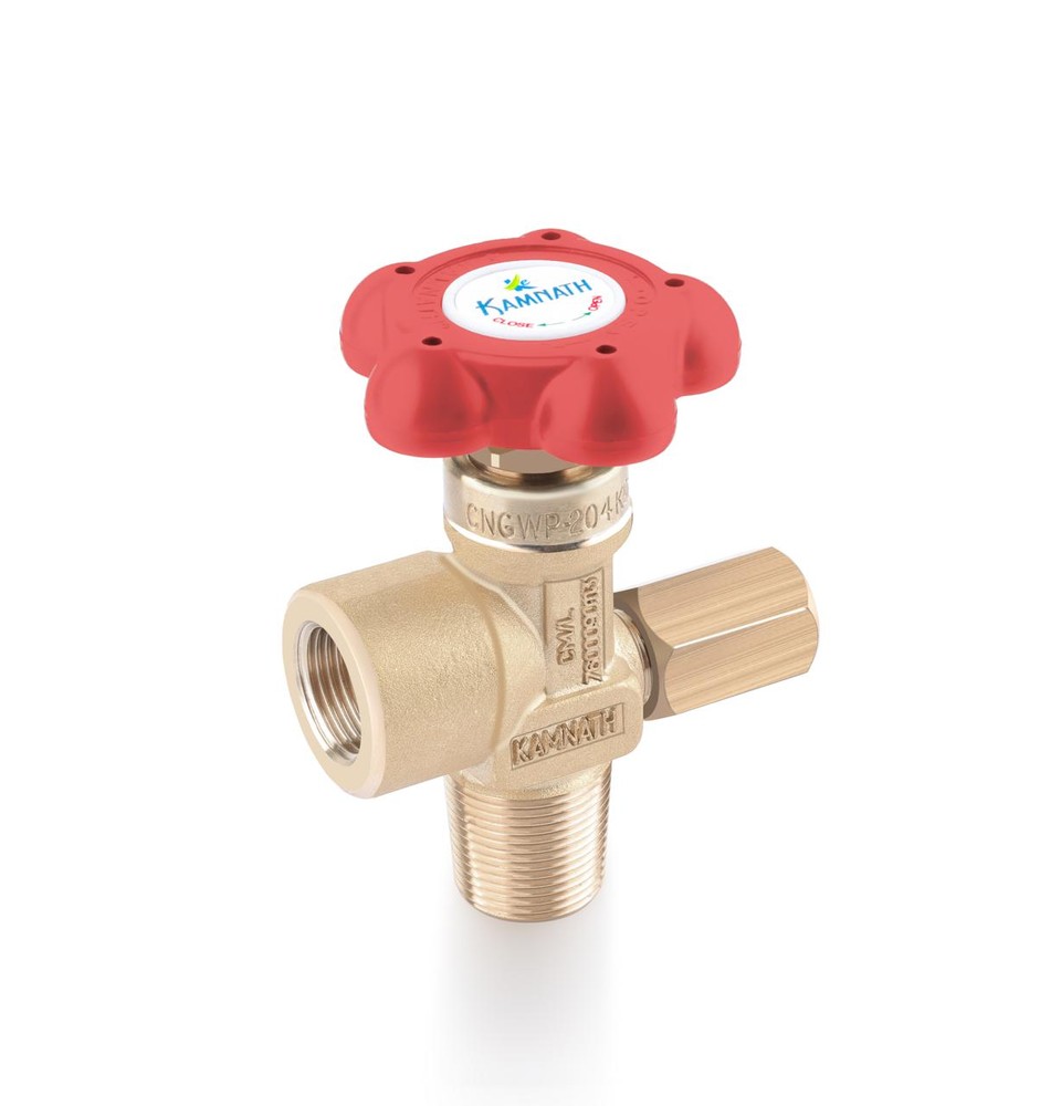 Wheel Operated Two Piece Spindle CNG CYlinder Valve