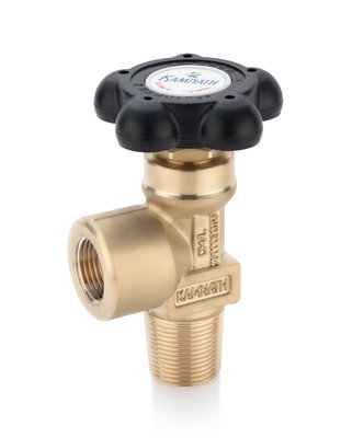 Wheel Operated Two Piece Spindle Oxygen Cylinder Valve