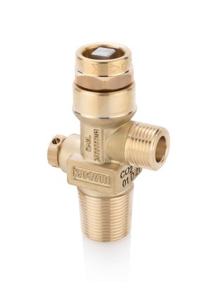 Key Operated Two Piece Spindle Carbon Dioxide Cylinder Valve