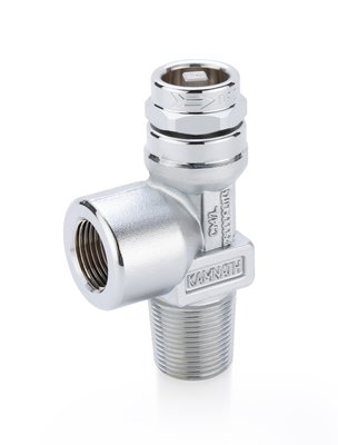 Key Operated Two Piece Spindle Medical Oxygen Cylinder Valve