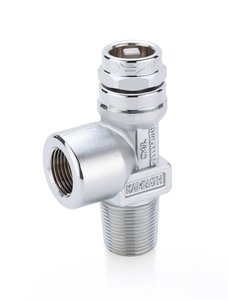 Key Operated Two Piece Spindle Medical Oxygen Cylinder Valve