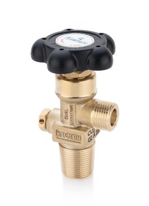 Wheel Operated Two Piece Spindle Carbon Dioxide Cylinder Valve